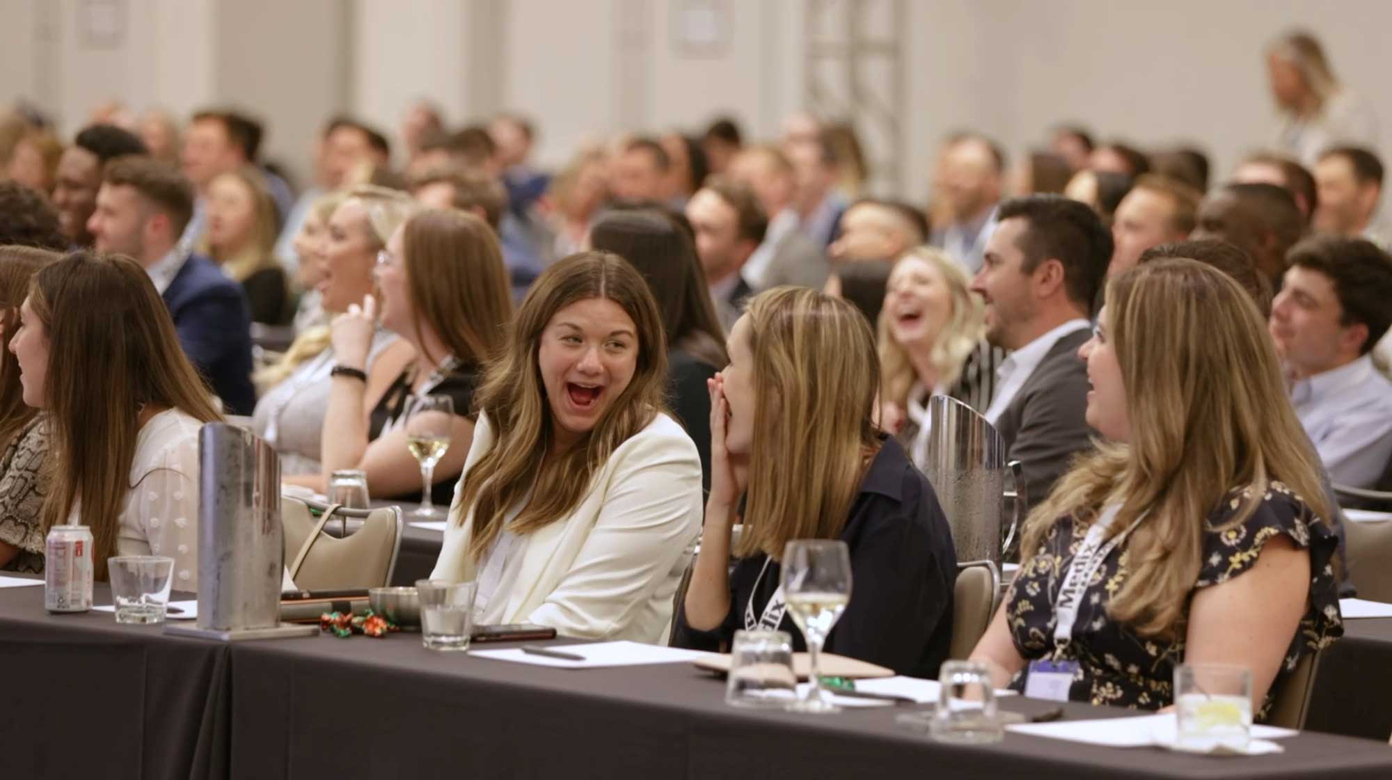 Professional magician performing at a New York event